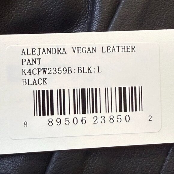 Bishop & Young Maya Vegan Leather Pant Black Medium Large NWT MSRP $189 - Picture 8 of 9